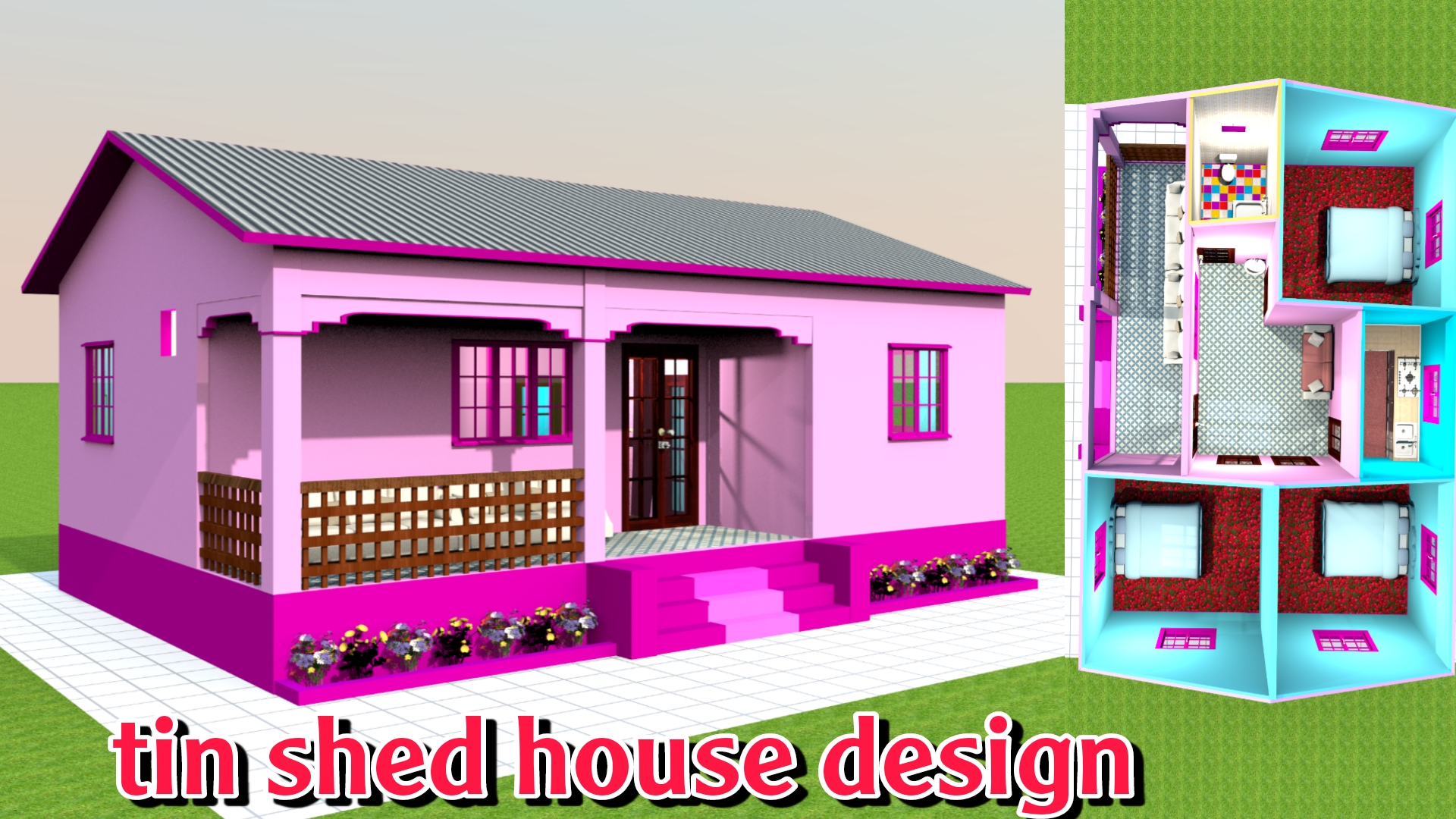 गाव के लिए शानदार टिनशेड घर का डिजाईन